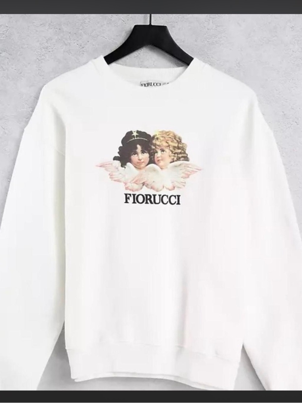Fiorucci White Cherub Graphic Sweatshirt